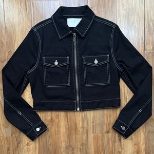 OAK + FORT • Black Jean Jacket